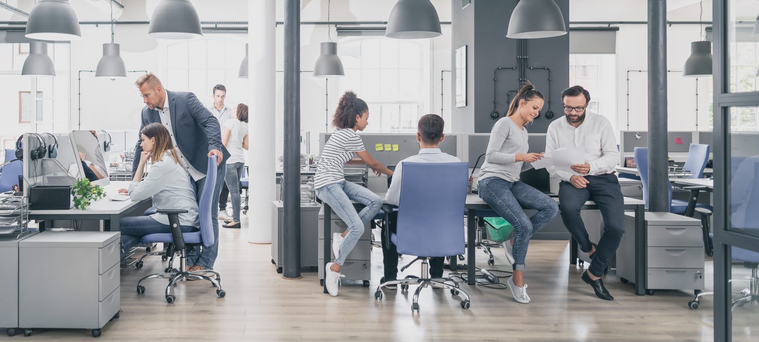 People in office